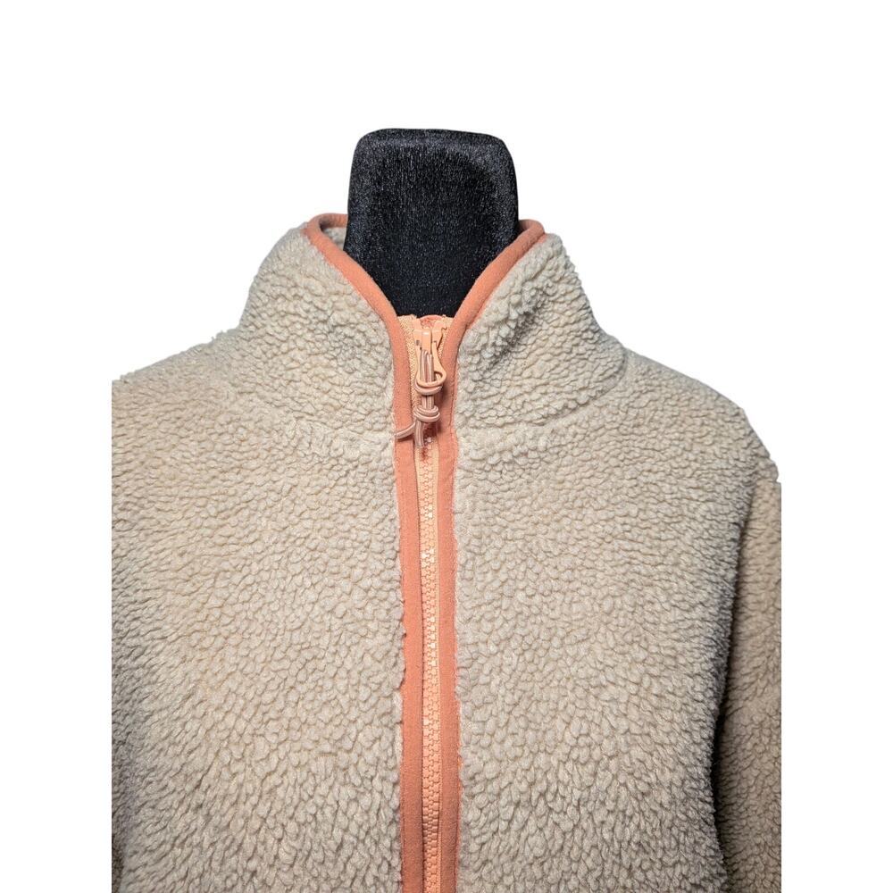 Madewell x Penfield Haight Fleece Jacket Cream Orange Trim Women's Size Medium - Picture 8 of 13